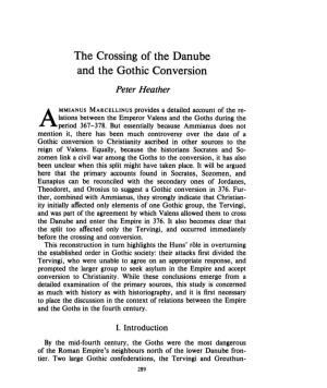 The Crossing of the Danube and the Gothic Conversion , Greek, Roman and Byzantine Studies, 27:3 (1986:Autumn) P.289