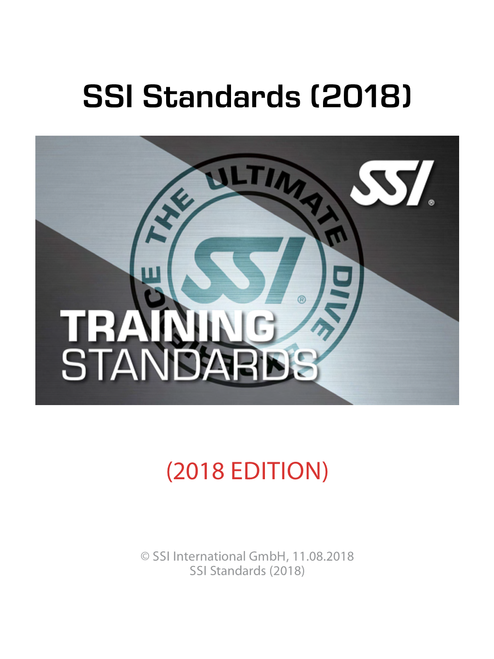 SSI Standards (2018)