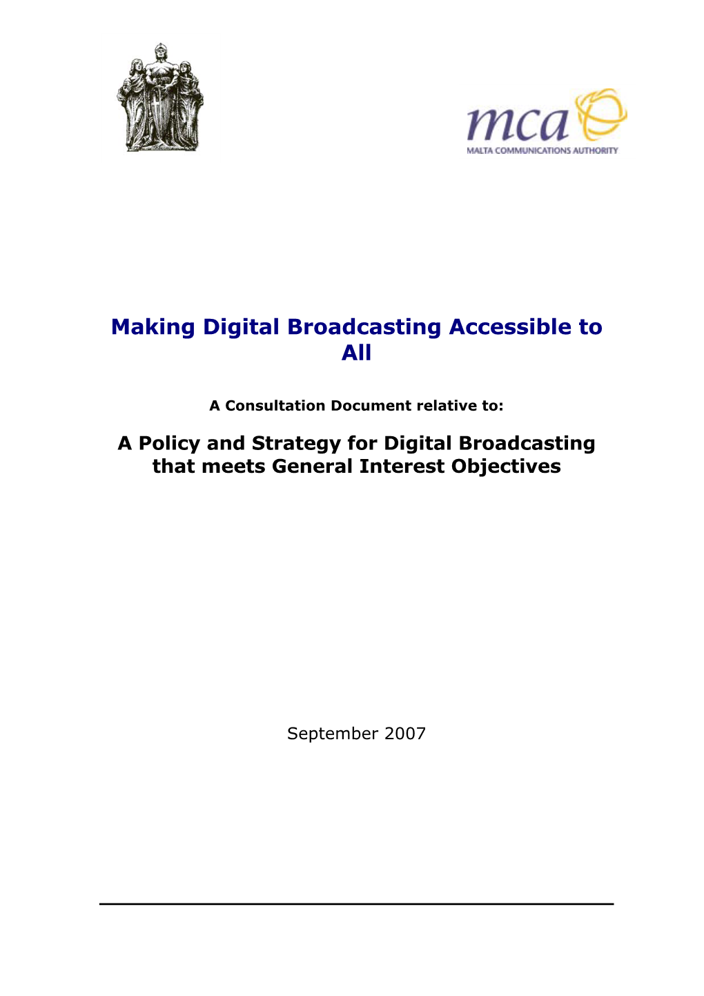 Making Digital Broadcasting Accessible to All