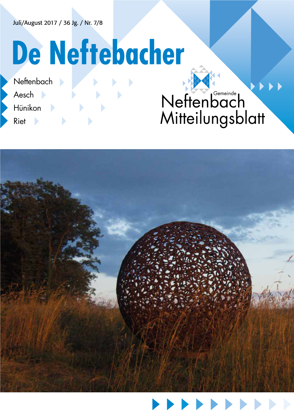 De Neftebacher Neftenbach Aesch Hünikon Neftenbach Riet Mitteilungsblatt Detail FACHGESCHÄFTE Neftenbach