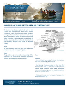 Arctic & Greenland Expedition Cruise