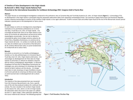 A Timeline of Taíno Development in the Virgin Islands by Kenneth S
