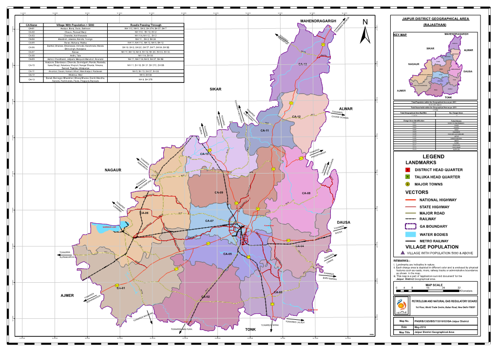 Jaipur District Geographical Area (Rajasthan)