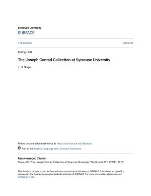 The Joseph Conrad Collection at Syracuse University