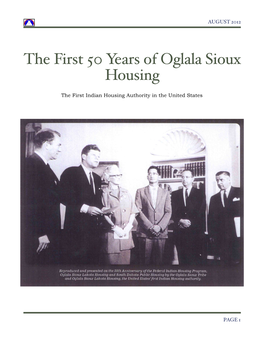 Lakota) Housing’S First 50 Years*