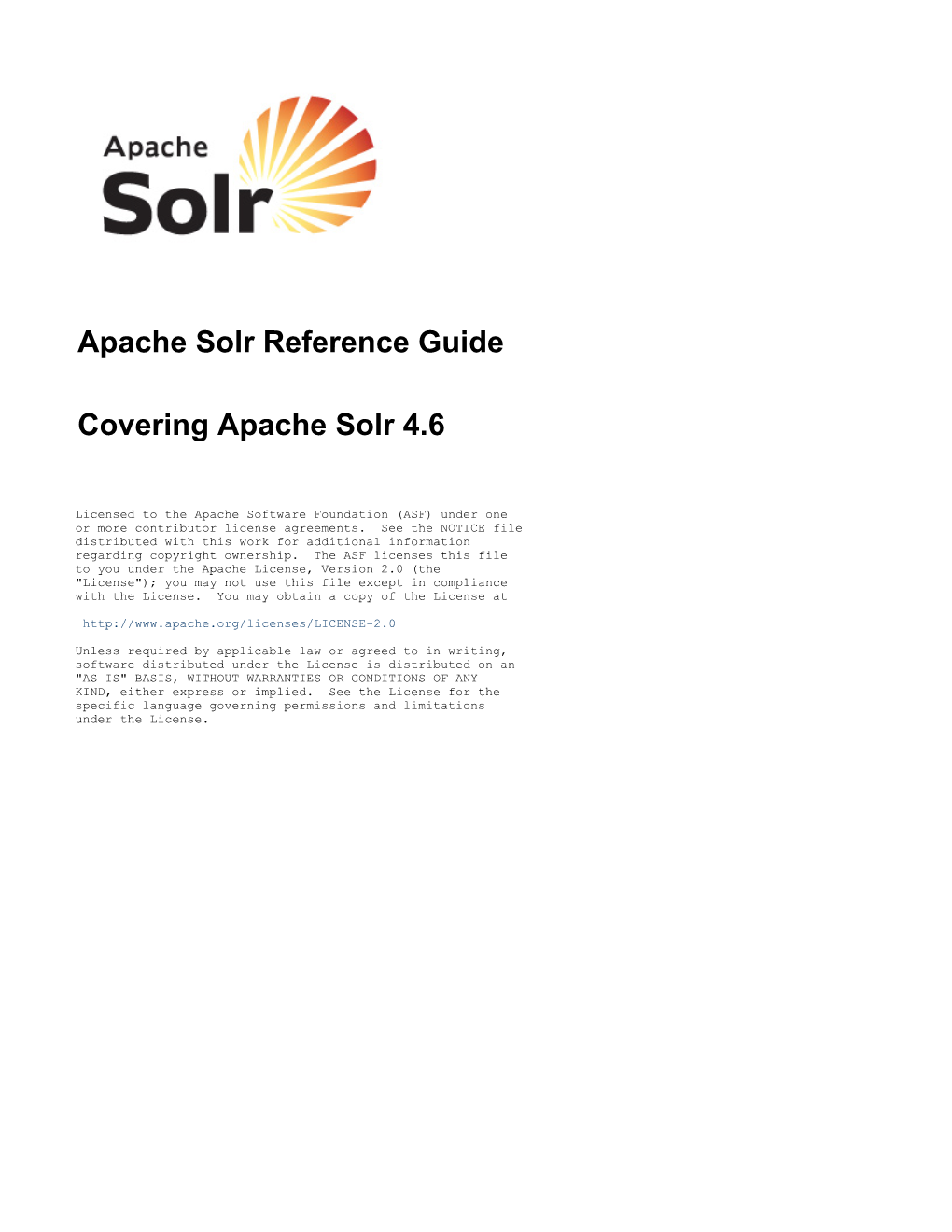 Apache Solr Reference Guide
