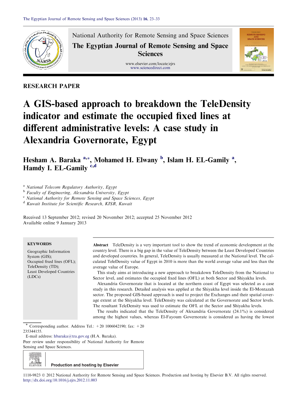 A GIS-Based Approach to Breakdown the Teledensity Indicator And