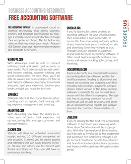 Business Accounting Resources Free Accounting Software
