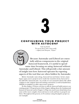 Download Chapter 3: "Configuring Your Project with Autoconf"