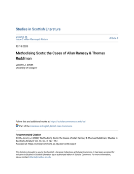 The Cases of Allan Ramsay & Thomas Ruddiman