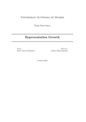 Representation Growth