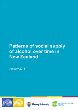 Patterns of Social Supply of Alcohol Over Time in New Zealand