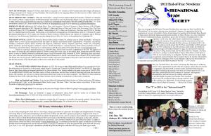 2012 ISS Newsletter
