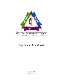 Local Church Lay Leader Handbook