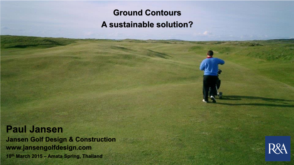 Bunkers and Ground Contours Comparison