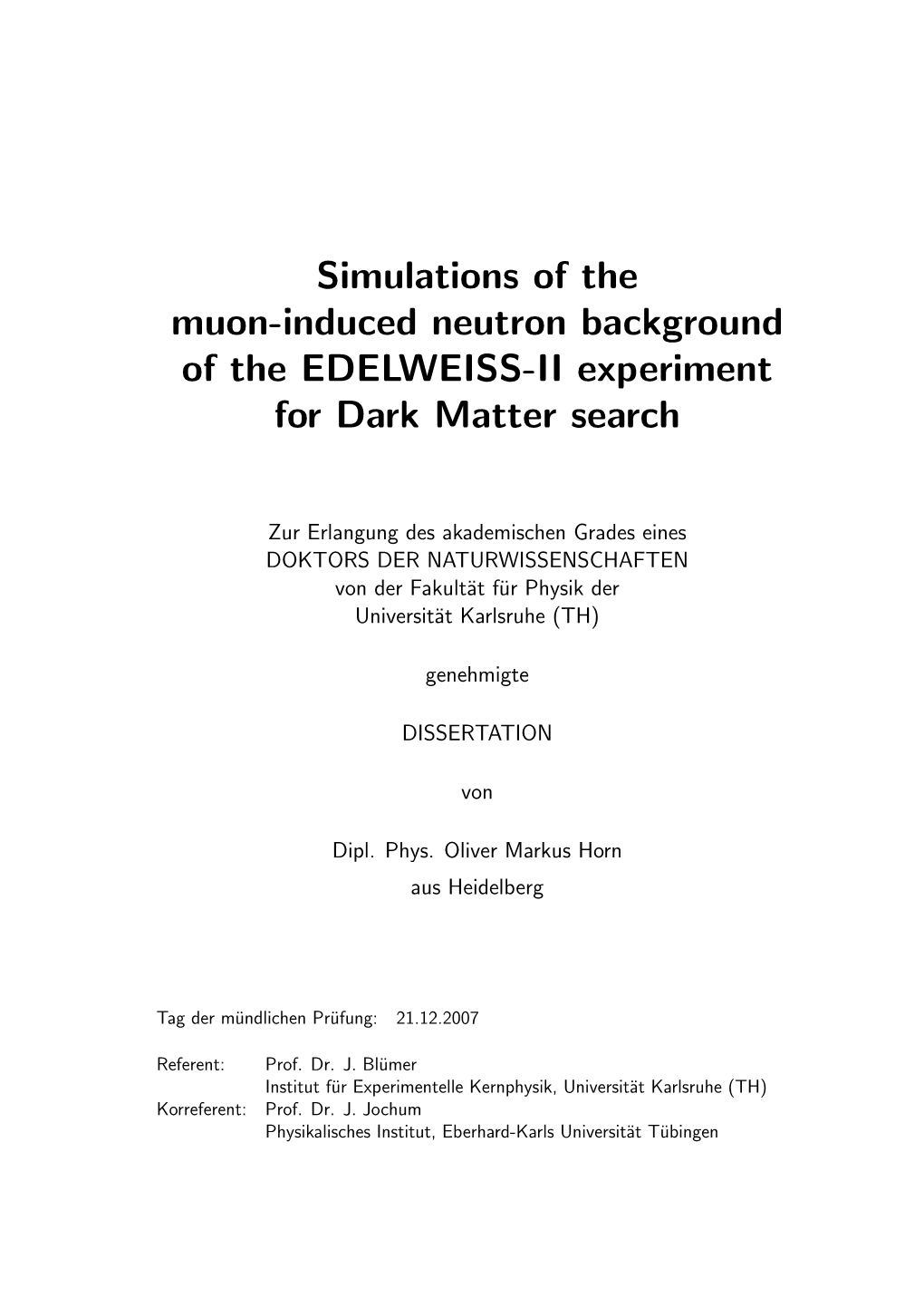 Simulations of Muon-Induced Neutron Background of the EDELWEISS-II