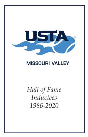 Hall of Fame Inductees 1986-2020