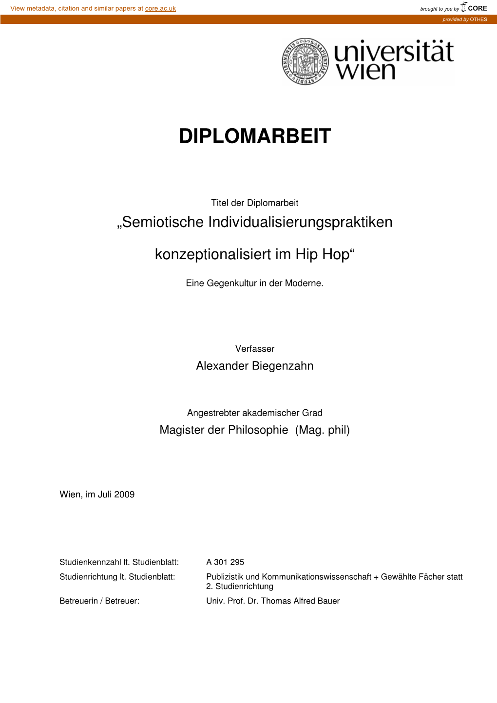 Diplomarbeit