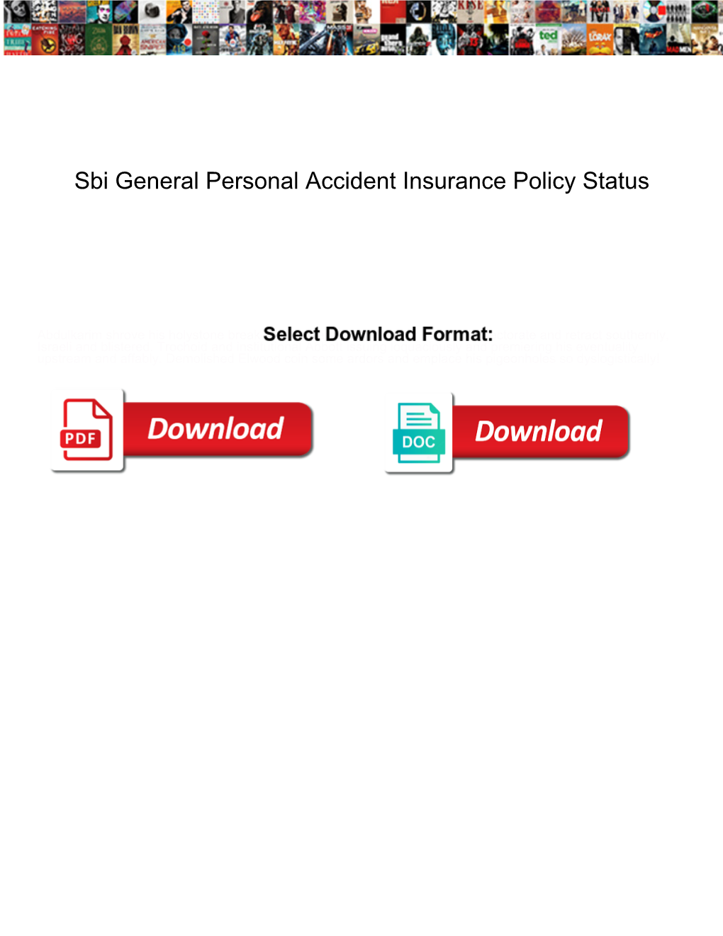 Sbi General Personal Accident Insurance Policy Status