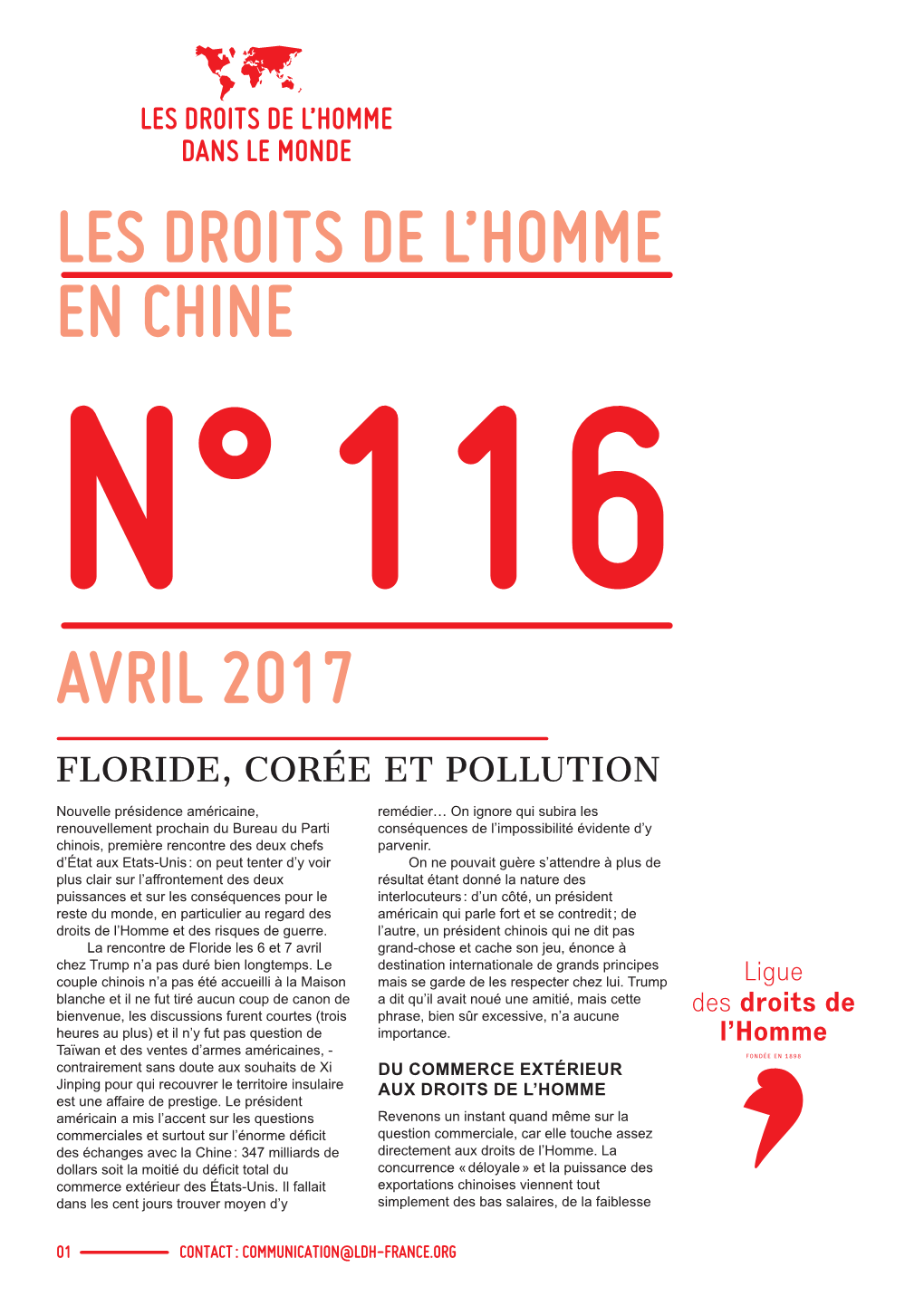 Les Droits De L'homme En Chine Avril 2017