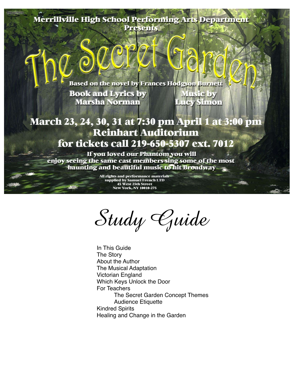 The Secret Garden Study Guide V1.1