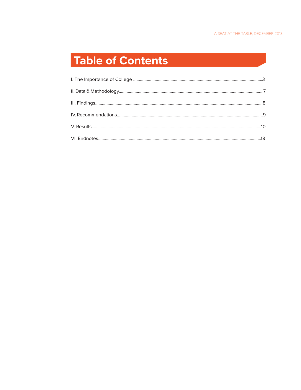 Table of Contents