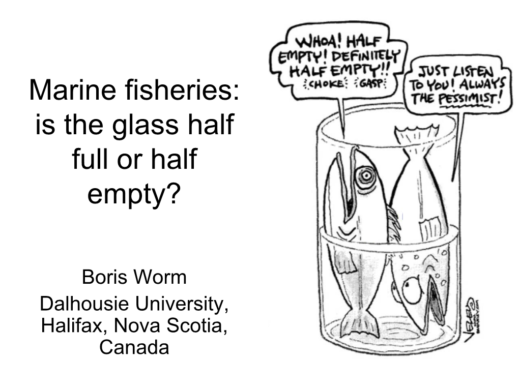 Marine Fisheries: Is the Glass Half Full Or Half Empty?