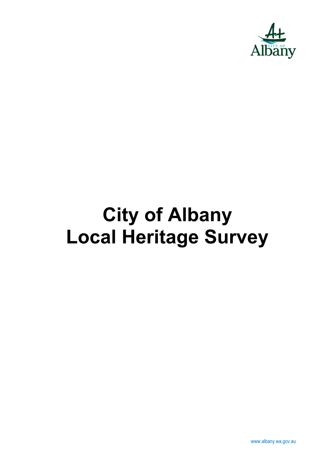 City of Albany Local Heritage Survey