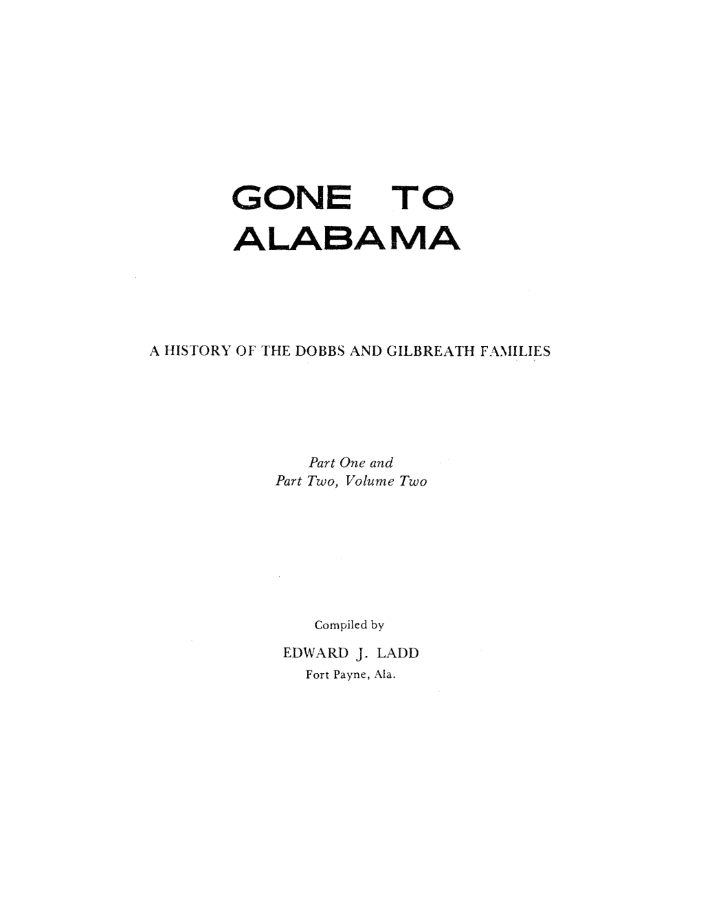 Gone to Alabama