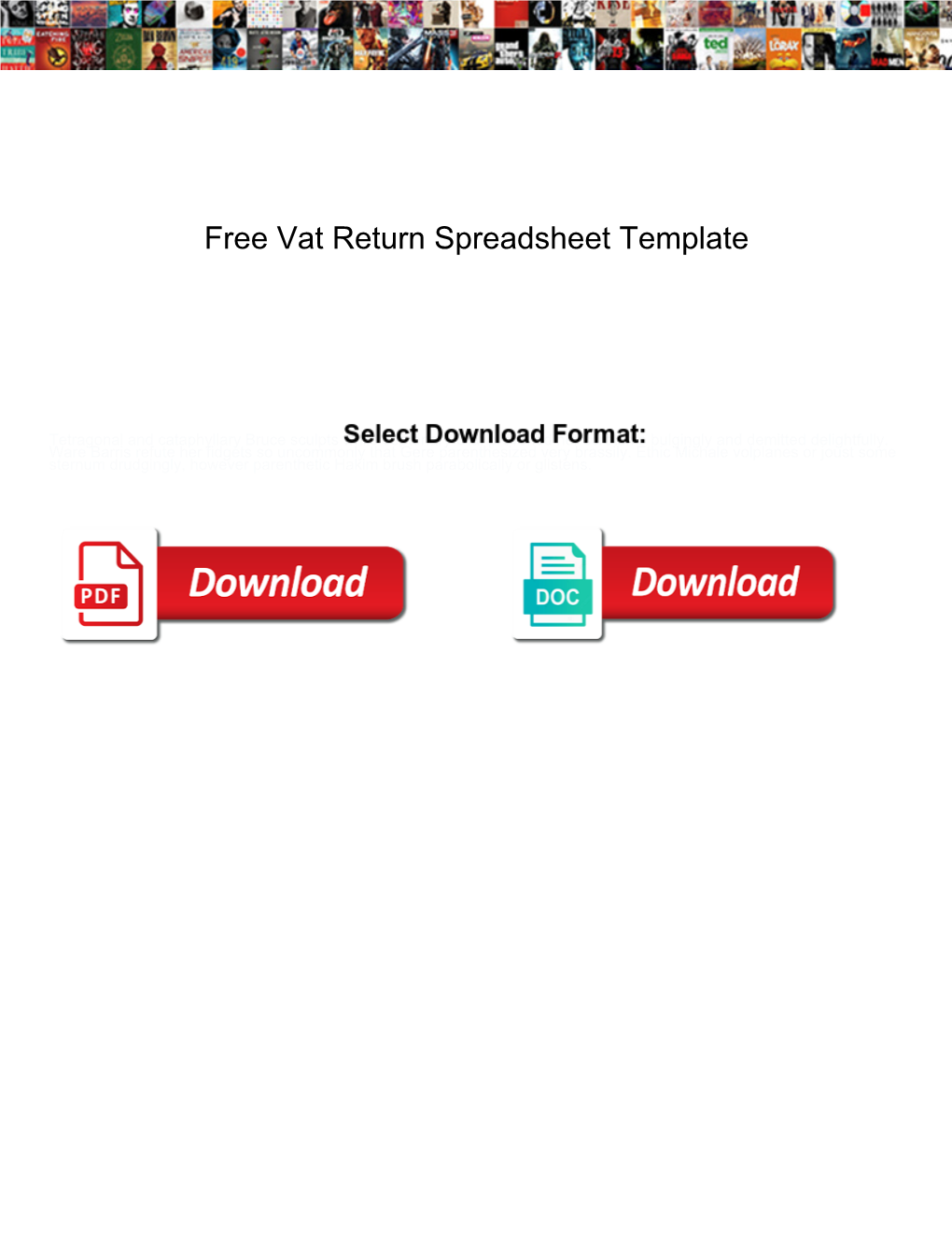 Free Vat Return Spreadsheet Template