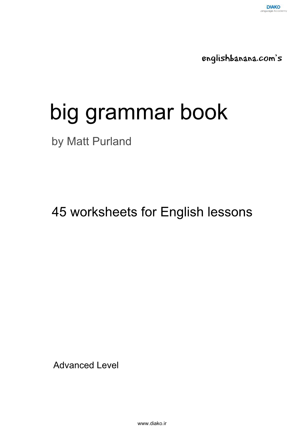 Big Grammar Book Advance Level