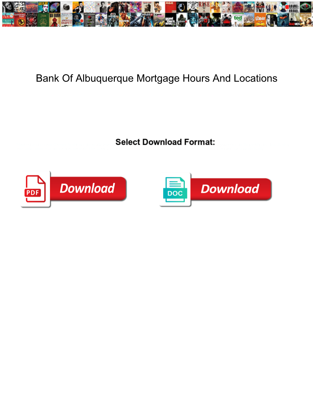 Bank of Albuquerque Mortgage Hours and Locations