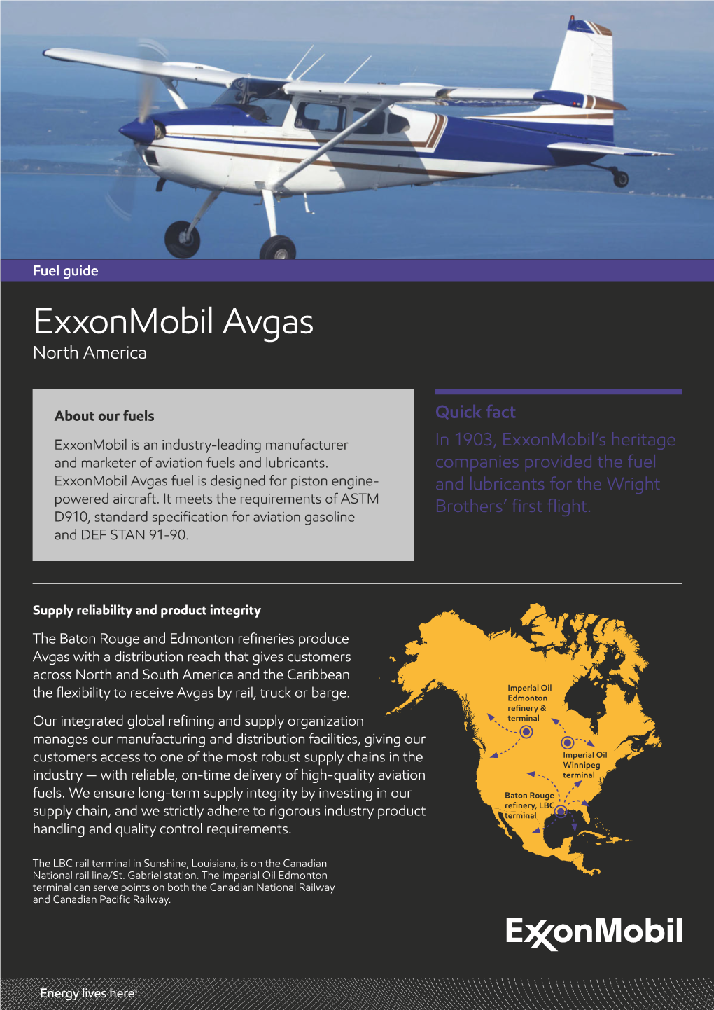 Exxonmobil Avgas Fuels Guide Fact Sheet