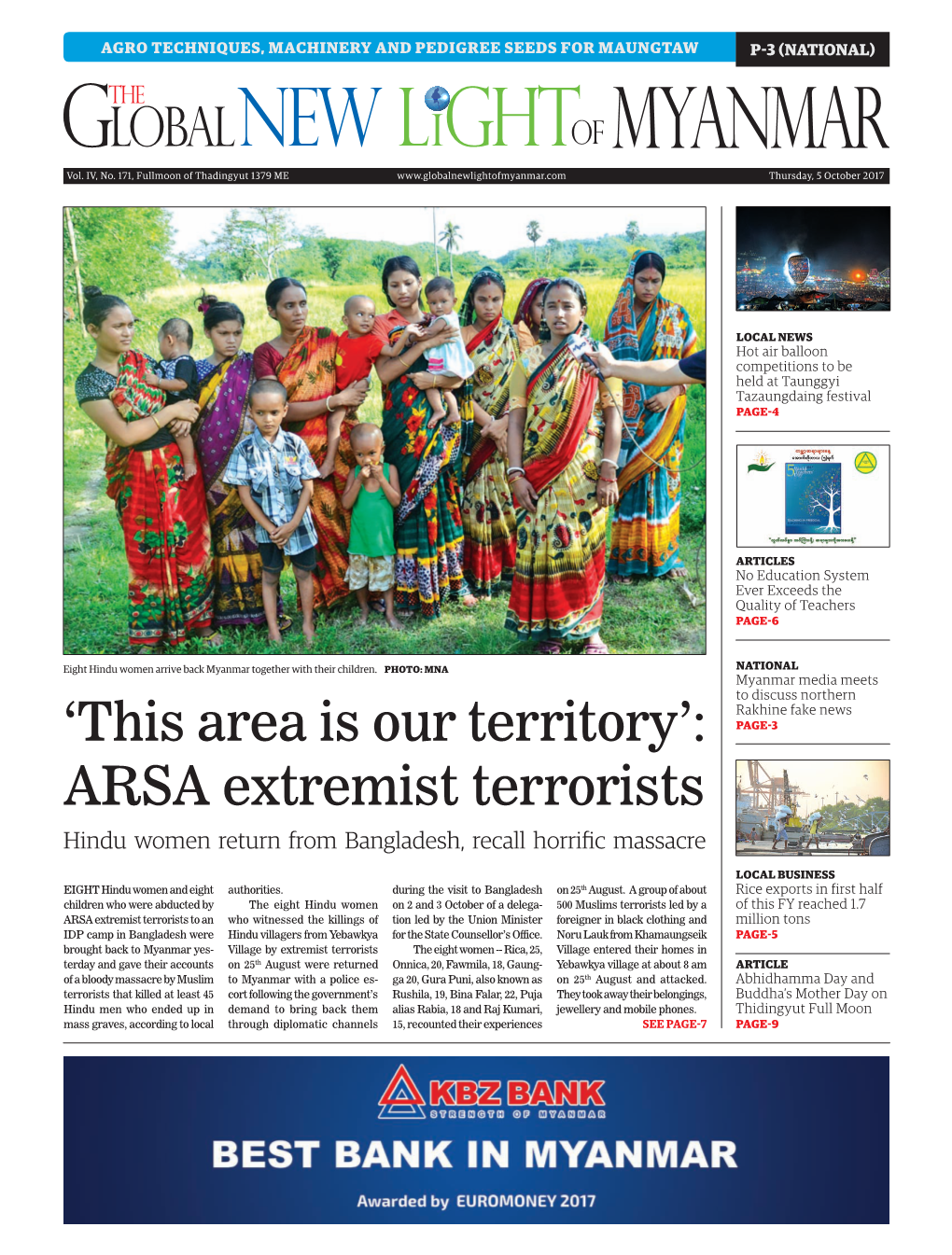 'This Area Is Our Territory': ARSA Extremist Terrorists