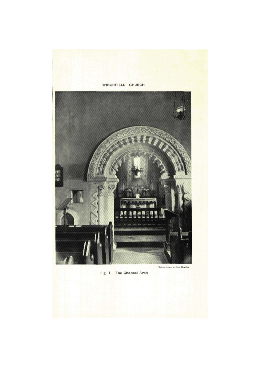 WINCHFIELD CHURCH Fig. 1. the Chancel Arch