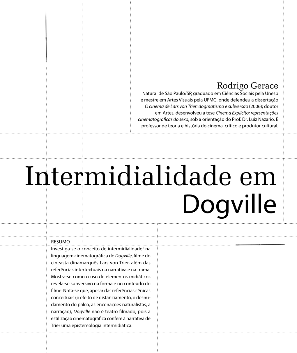 Intermidialidade Em Dogville