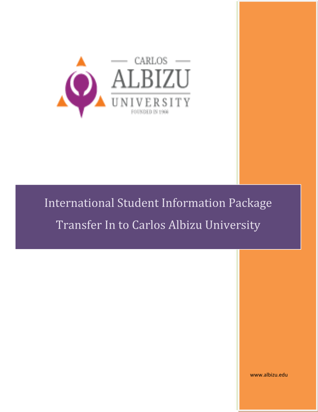 International Student Information Package
