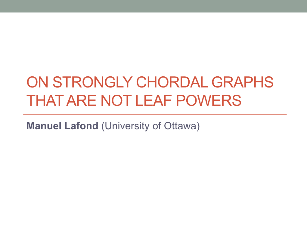 On Strongly Chordal Graphs That Are Not Leaf Powers