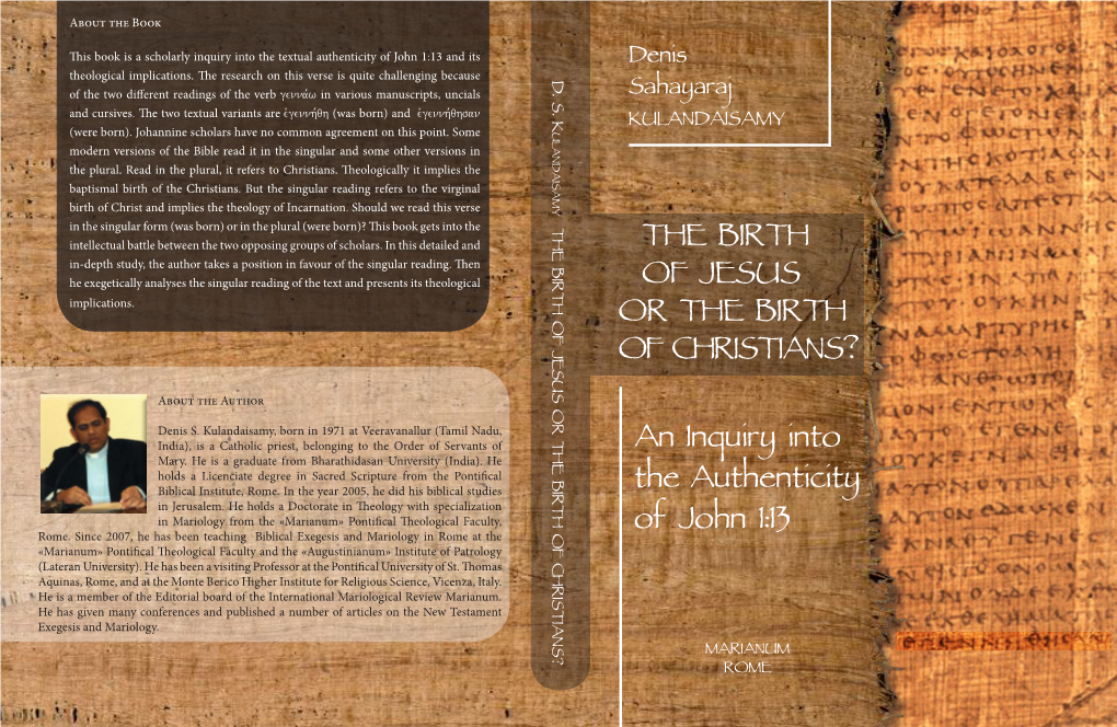 THE BIRTH of JESUS OR the BIRTH of CHRISTIANS? Intellectual Battle Between the Two Opposing Groups of Scholars