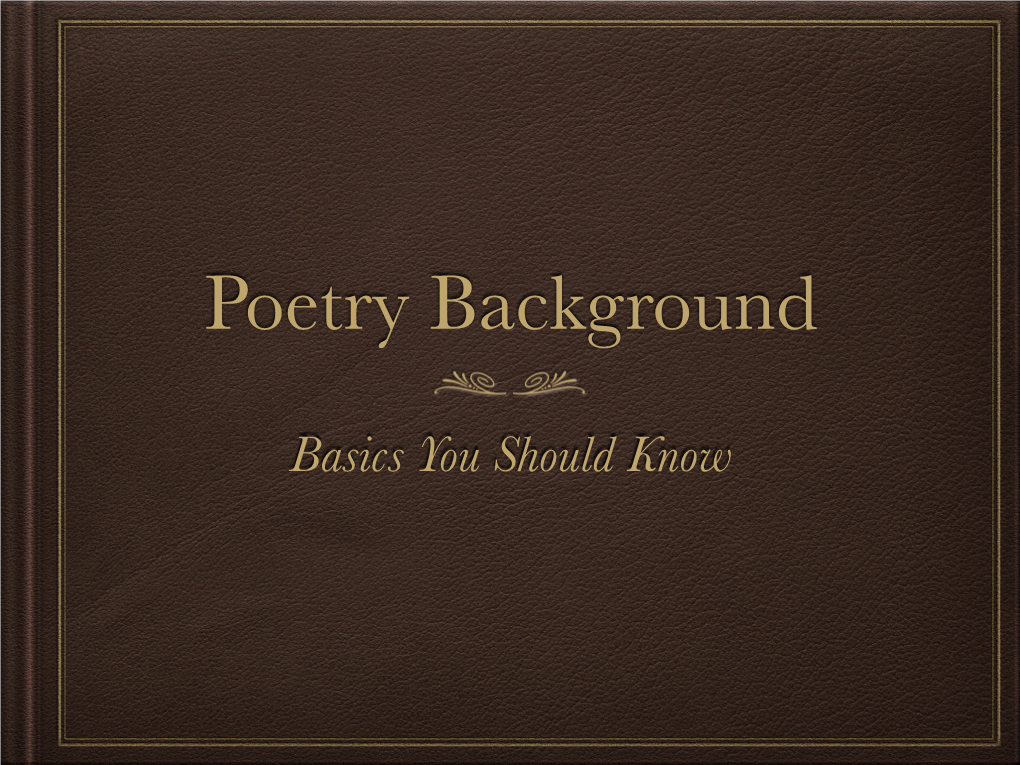 Poetry Background Slides