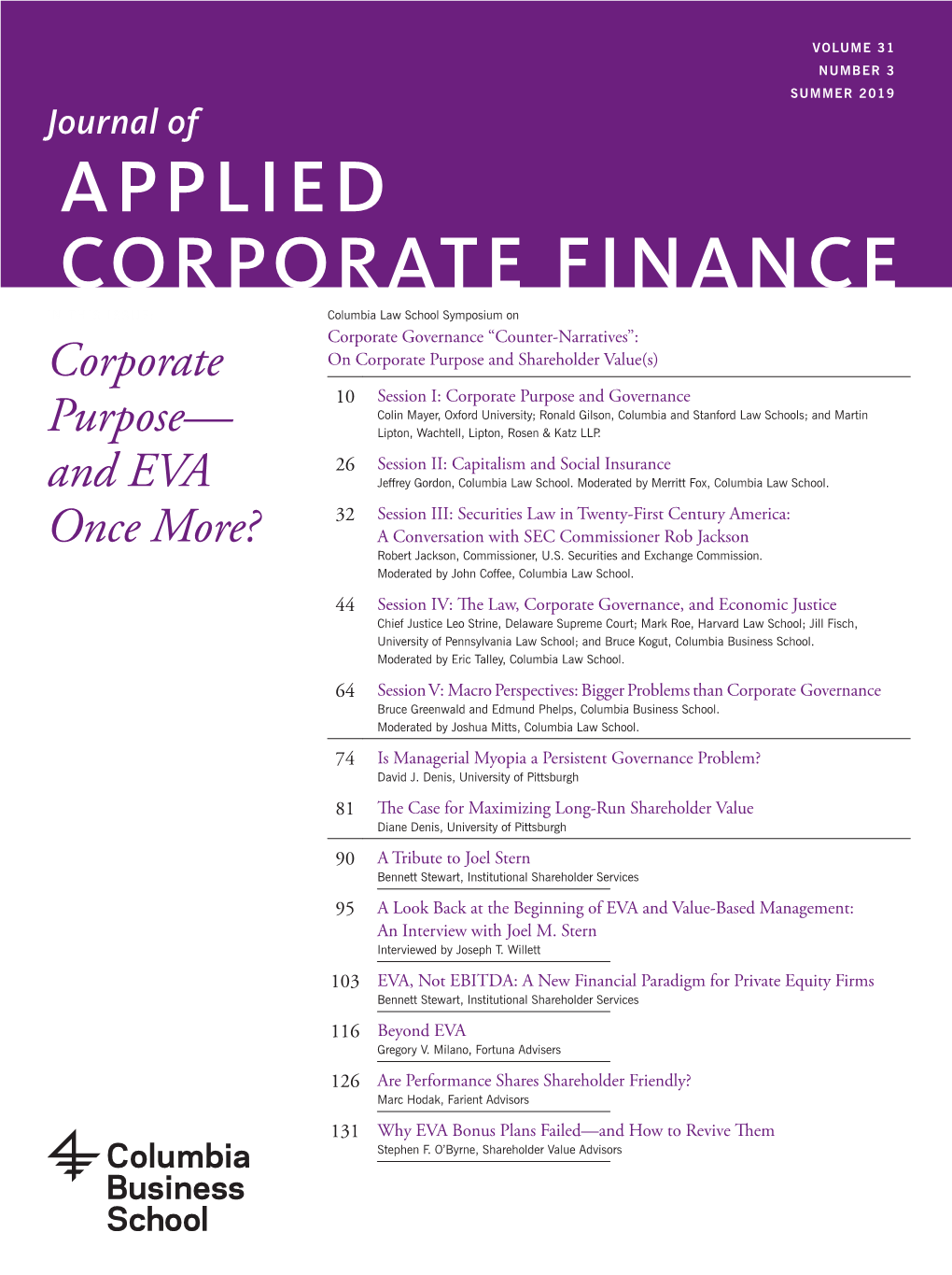 Journal of Applied Corporate Finance