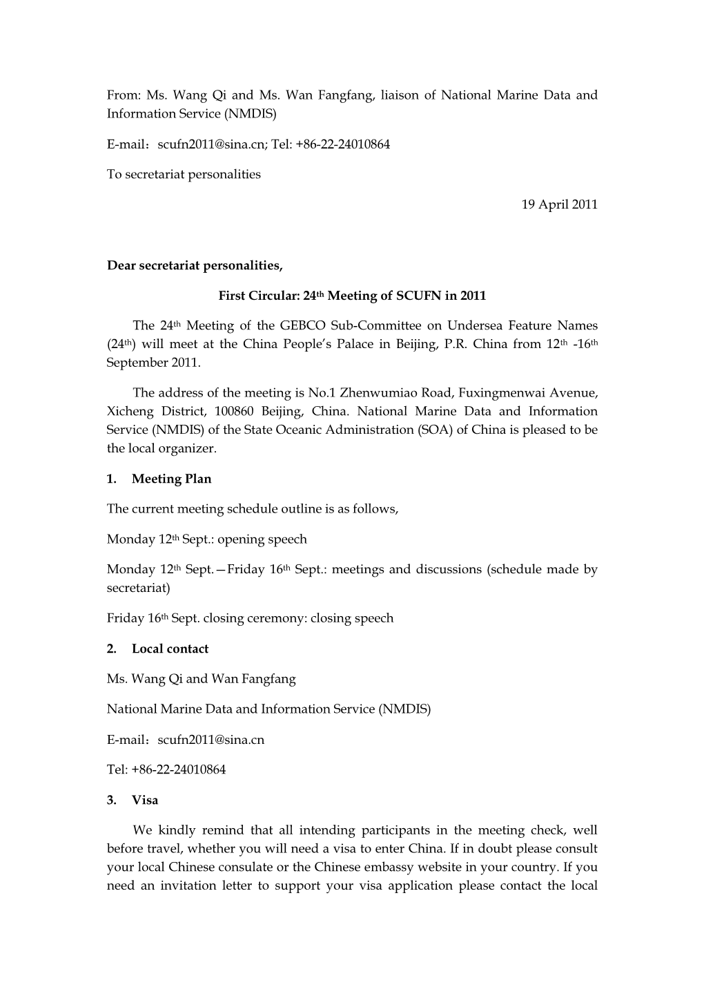 SCUFN-24 1St Circular