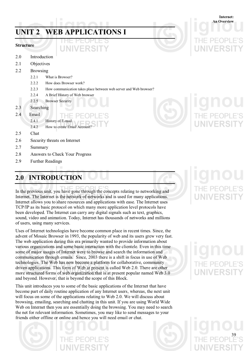 Unit-1: Internet Overview