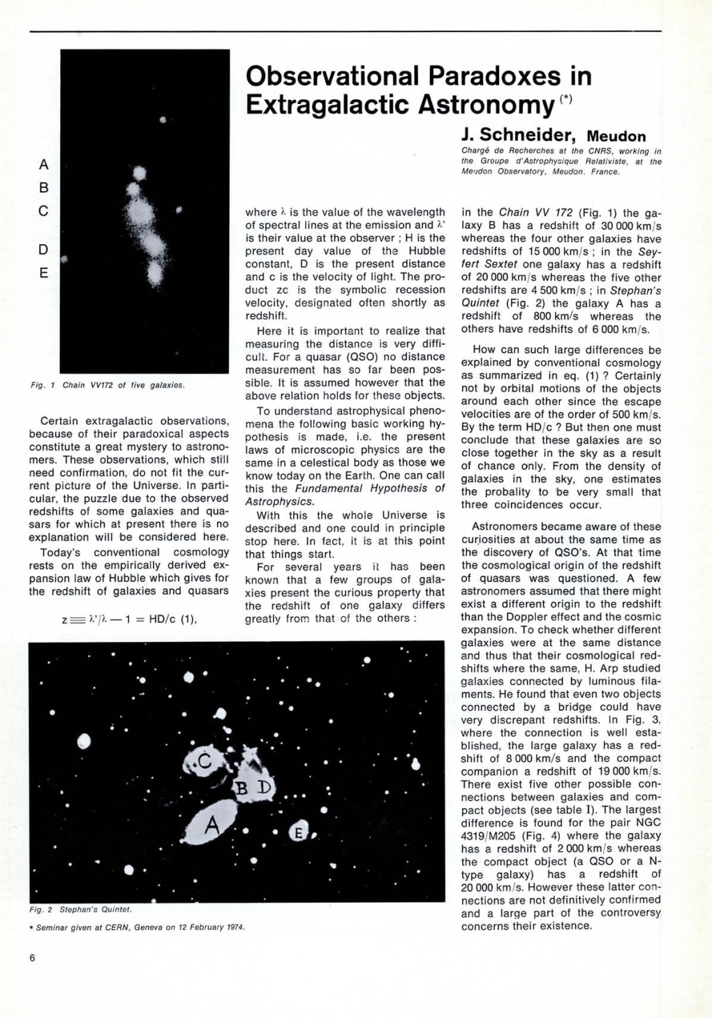 Observational Paradoxes in Extragalactic Astronomy J