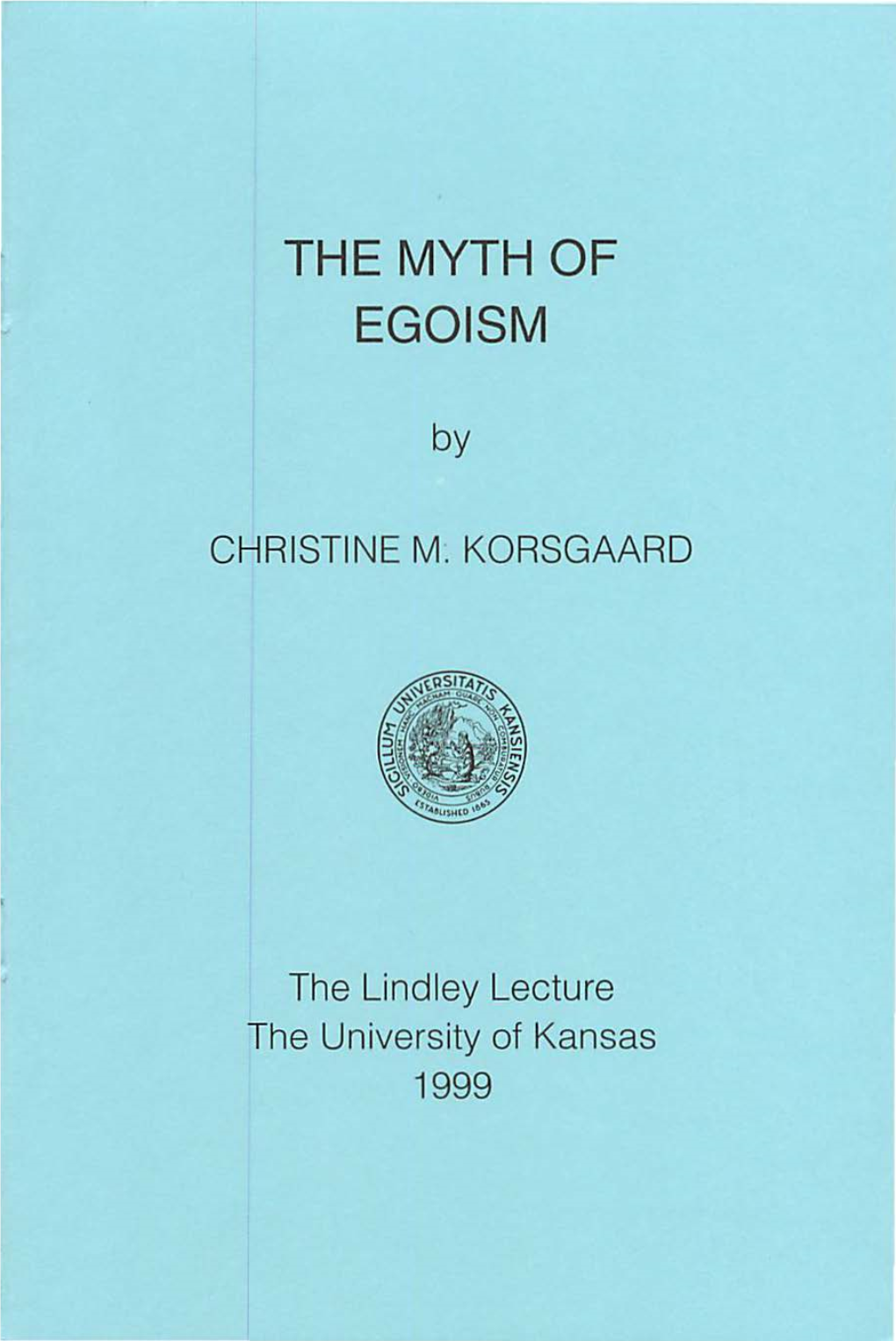 The Myth of Egoism-1999.Pdf