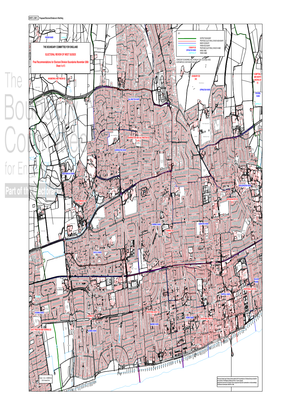 THE BOUNDARY COMMITTEE for ENGLAND ELECTORAL REVIEW of WEST SUSSEX Final Recommendations for Electoral Division Boundaries Novem