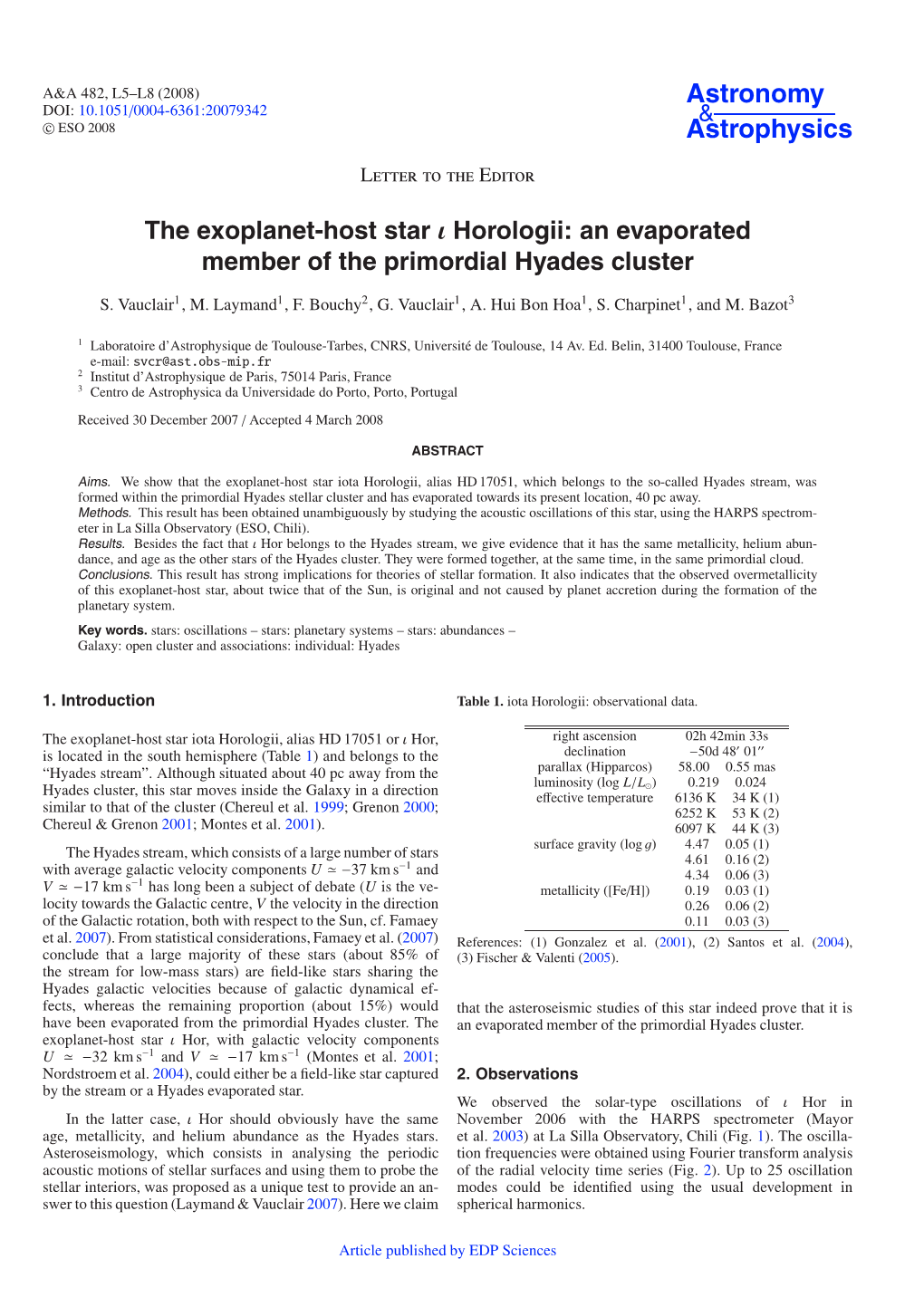 An Evaporated Member of the Primordial Hyades Cluster