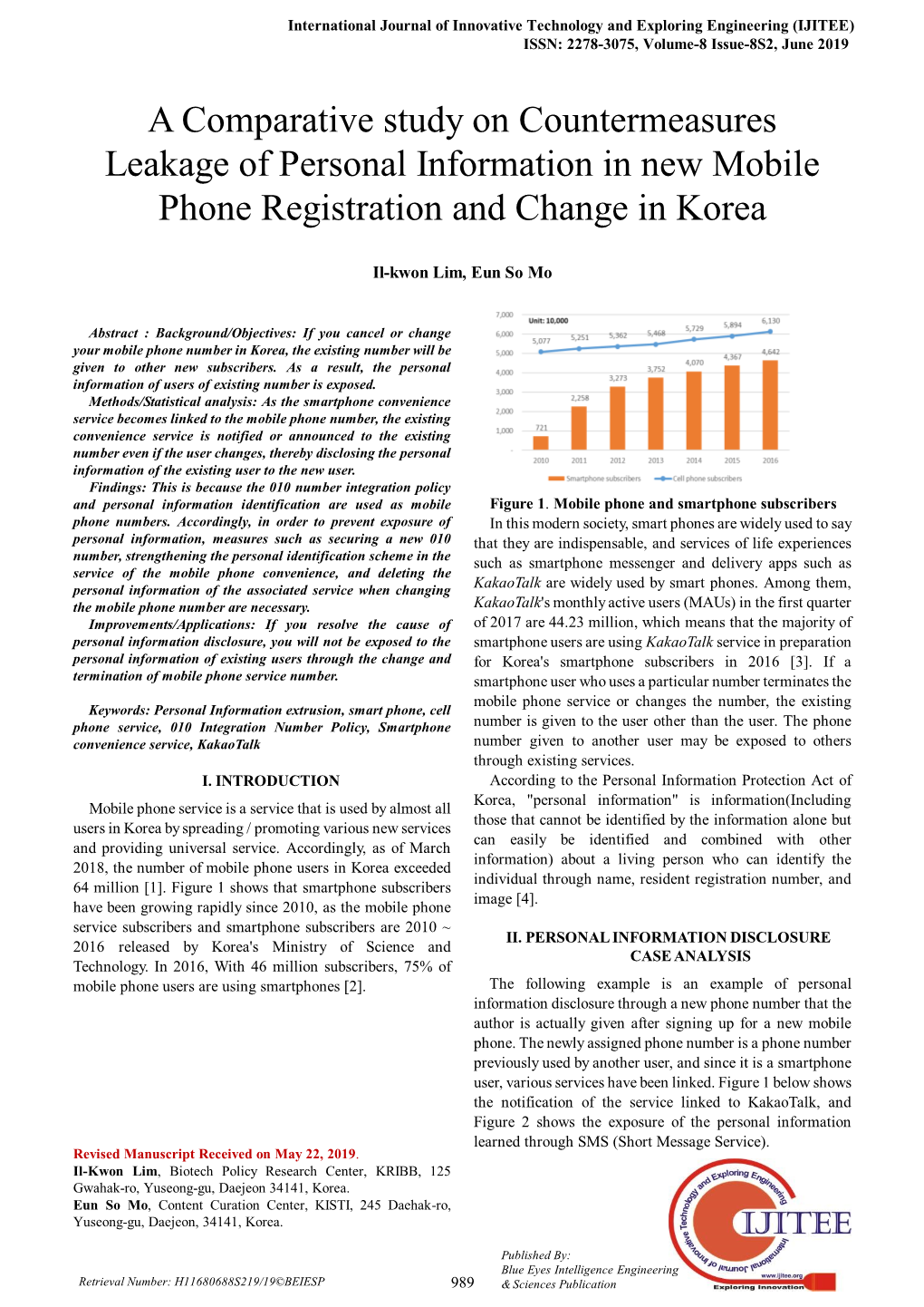 International Journal of Soft Computing and Engineering