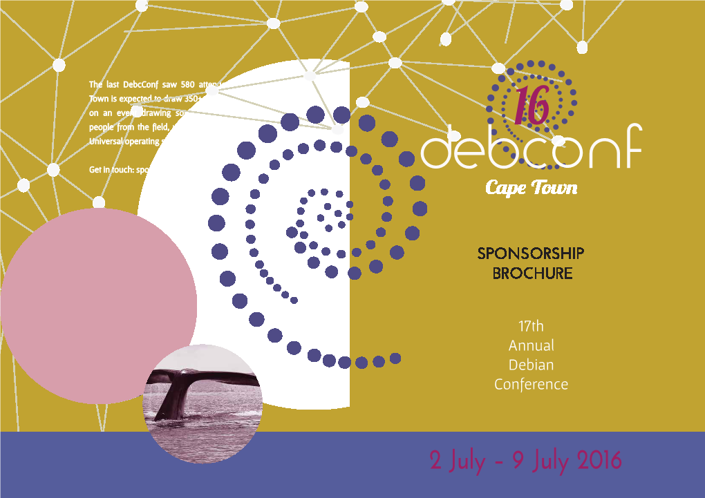 Debconf16 Sponsorship Brochure (V2.1)