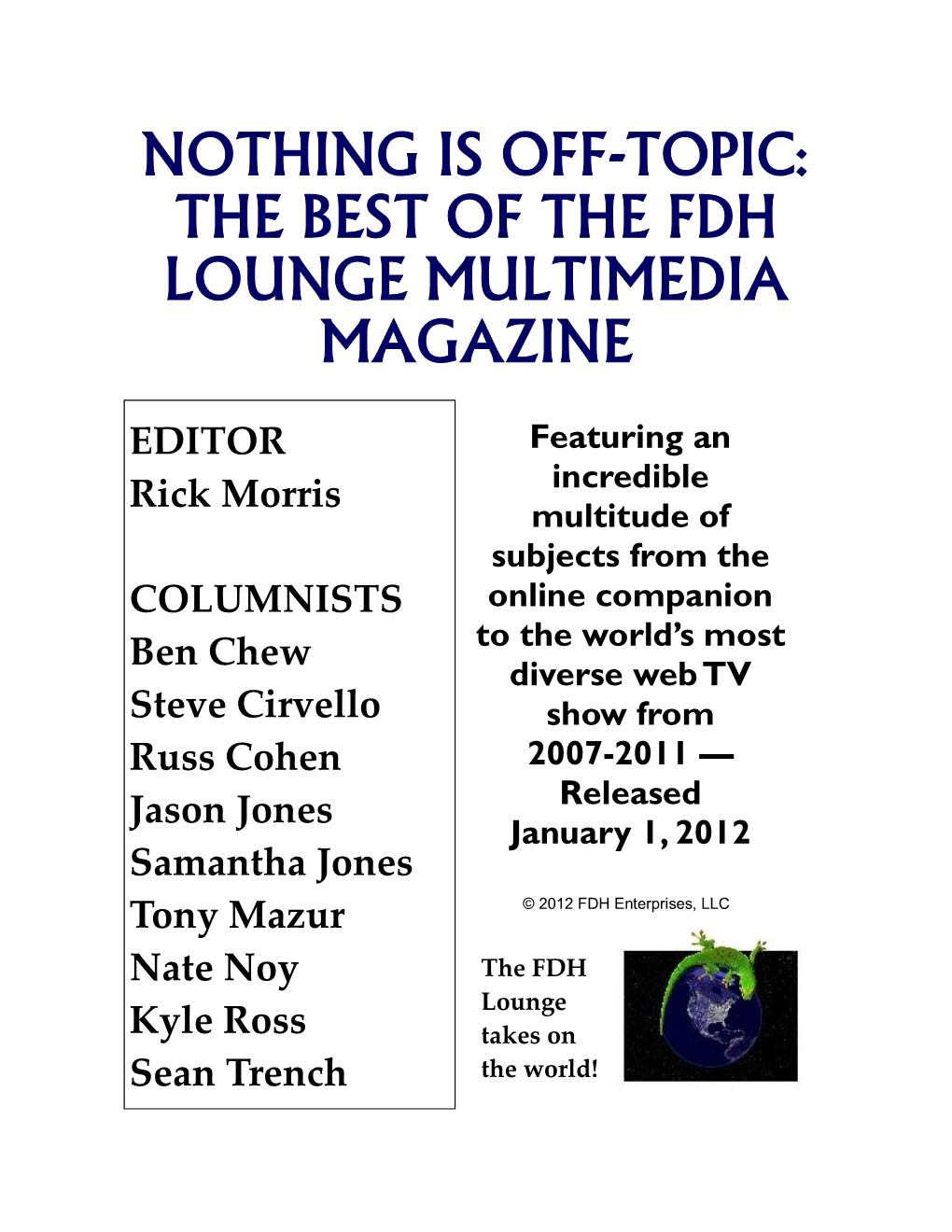 The Best of the Fdh Lounge Multimedia Magazine